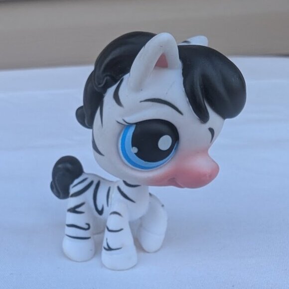 LPS Littlest Pet Shop Zebra #392 Vintage 90's Leopard - Picture 2 of 11